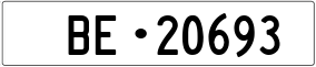 Trailer License Plate